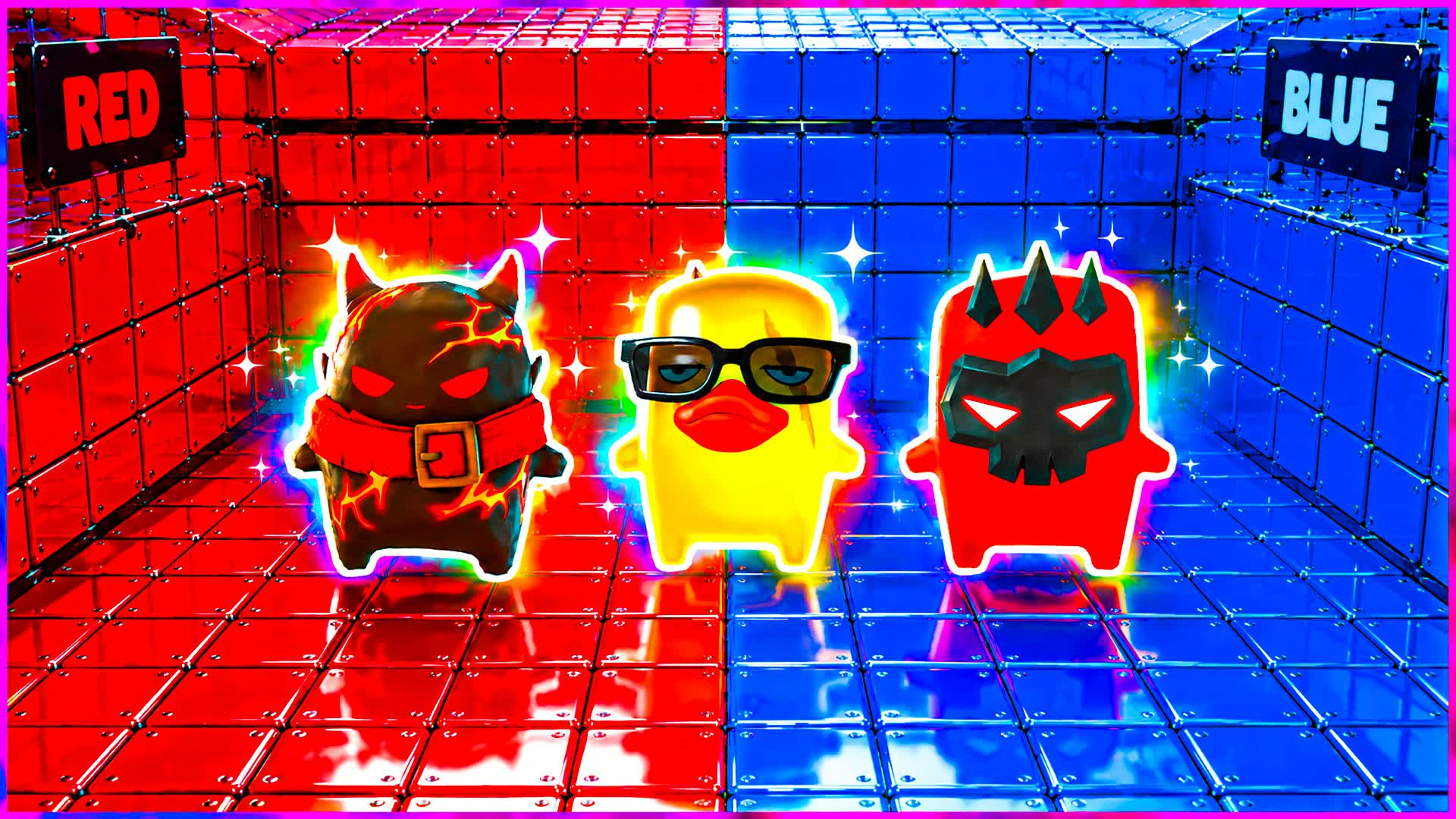 RED VS BLUE BELLAMOLI BELLIX FFORT — Fortnite Creative map