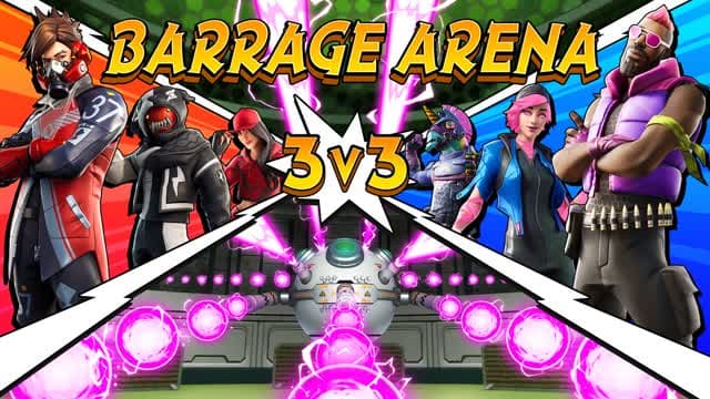 BARRAGE ARENA  3V3 — Fortnite Creative map cover art