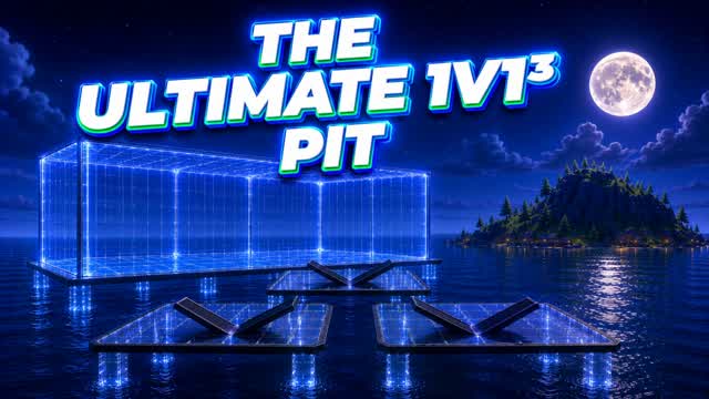The Ultimate 1v1³ Pit — Fortnite Creative map cover art