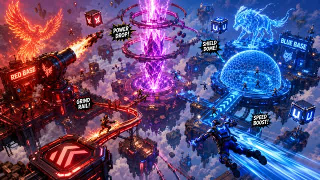 RED VS BLUE MEGA BATTLE DANCE — Fortnite Creative map