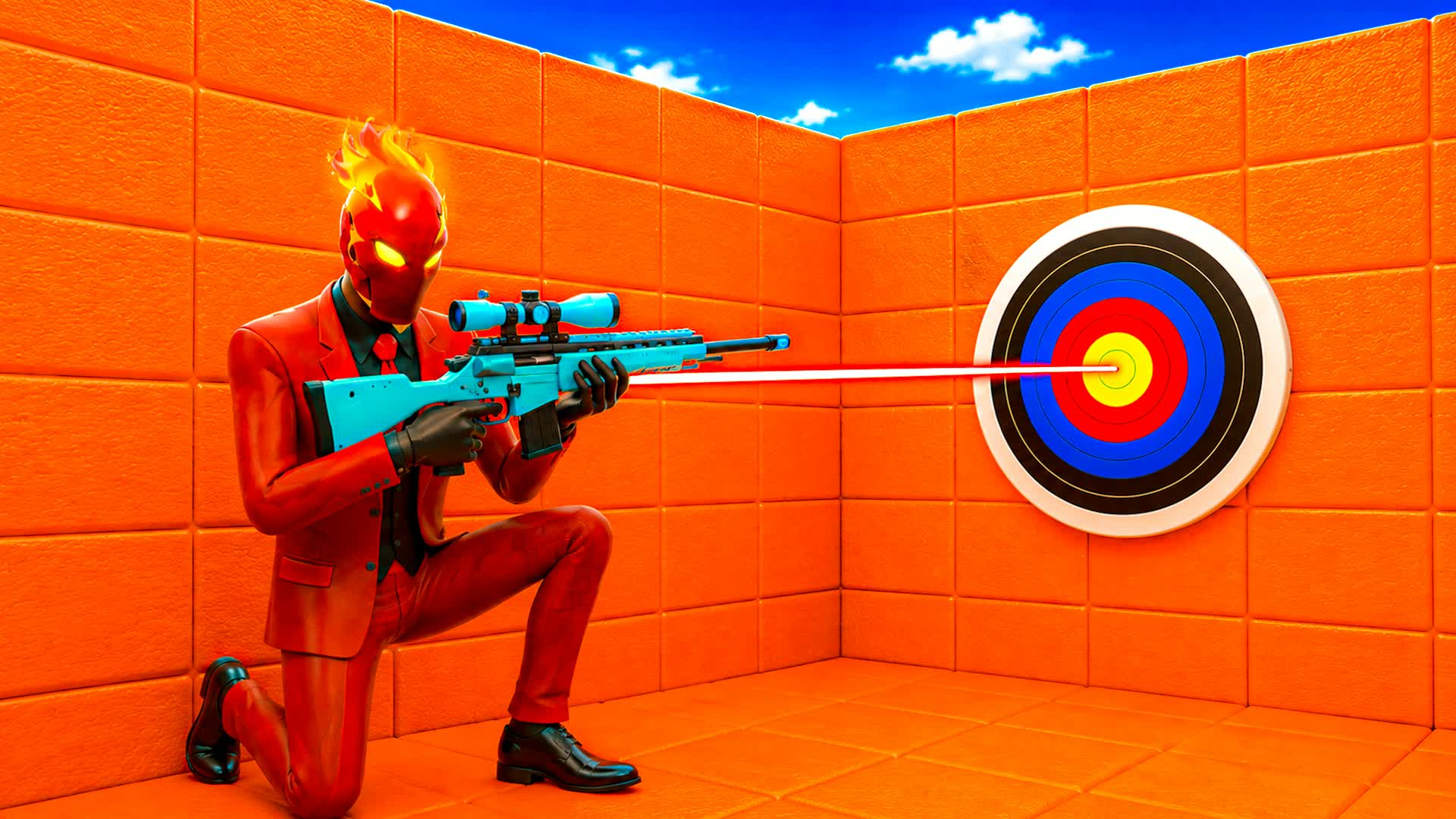 🔥🔥 INFERNO TRICKSHOT PARKOUR 🎯🎯 — Fortnite Creative map