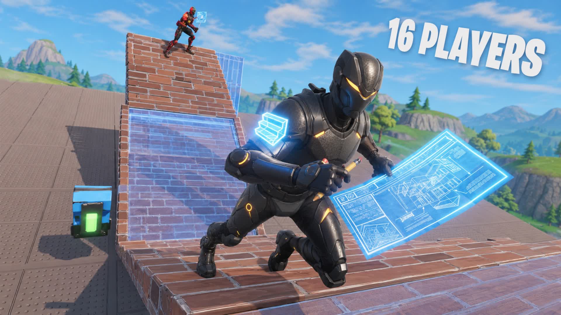 1v1 PvP [16 players] — Fortnite Creative map