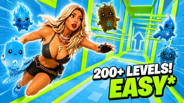 PARKOUR EASY + 200 LEVELS SPIRIT — Fortnite Creative map