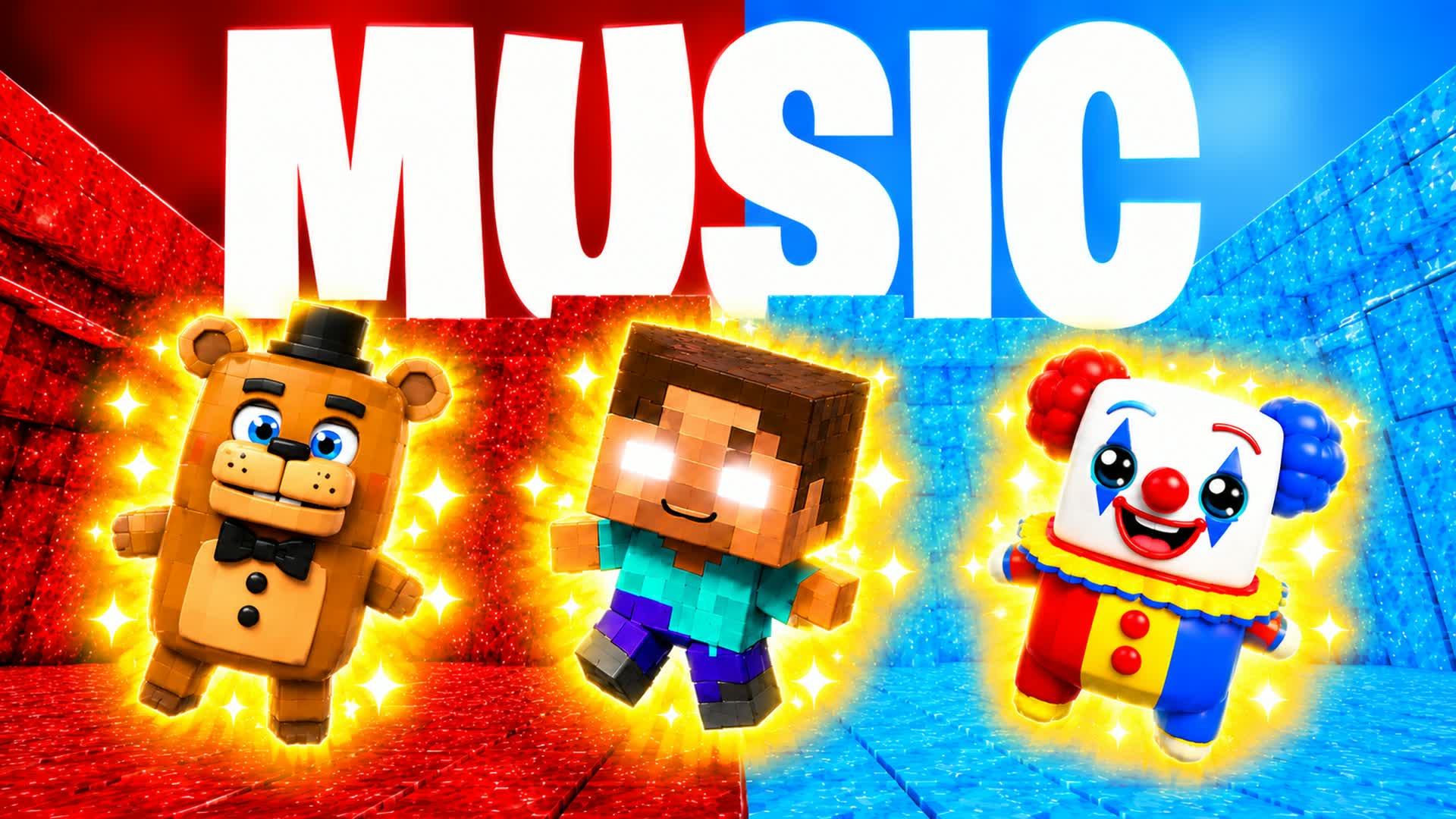 MUSIC RED VS BLUE RVB CXLTURE — Fortnite Creative map