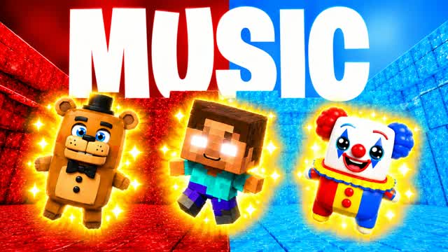 MUSIC RED VS BLUE RVB CXLTURE — Fortnite Creative map