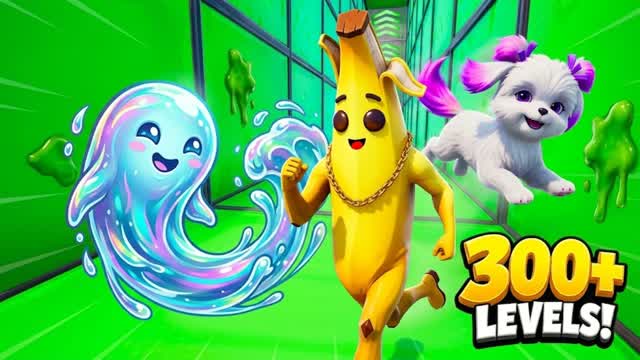 ⭐️BEST FUN GAME PARKOUR⭐️300+ — Fortnite Creative map cover art