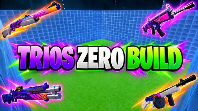 TRIOS ZERO BUILD 💎 — Fortnite Creative map