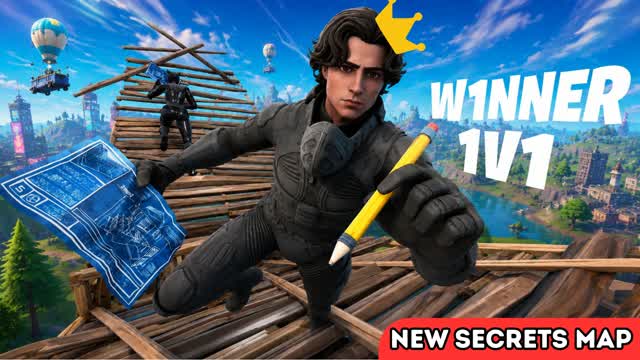 W1NNER 1V1 SKINS — Fortnite Creative map cover art