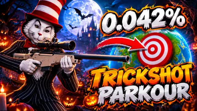 🎃HALLOWEEN TRICK SHOT PARKOUR🎯باركور — Fortnite Creative map