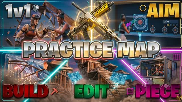 1V1 🔫 - AIM 🎯- PIECE 🧩[PRACTICE] — Fortnite Creative map cover art