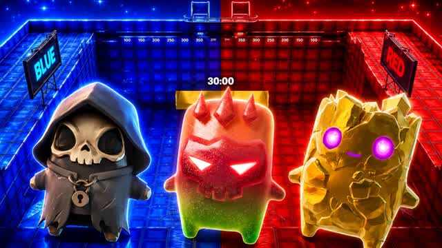 GAMING RED VS BLUE — Fortnite Creative map cover art