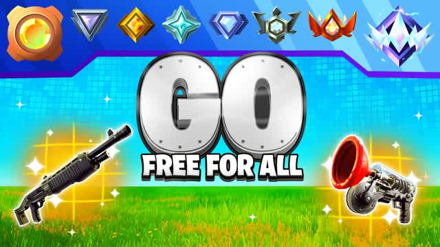 ALL WEAPONS GO FFA ⭐ — Fortnite Creative map cover art