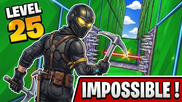 🔥 PARKOUR IMPOSSIBLE 25 LEVELS + PVP! — Fortnite Creative map