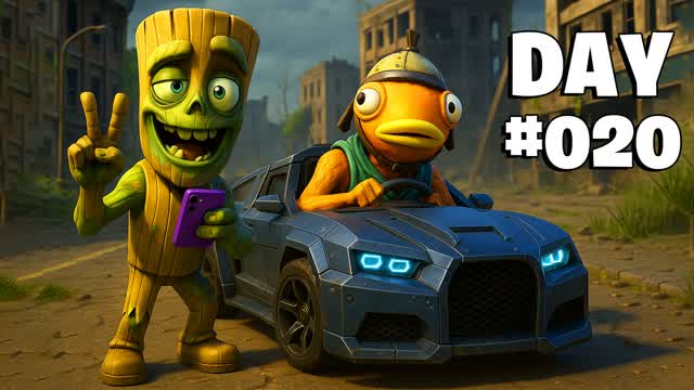 DEADLIGHT CITY TWDU ZOMBIE DRIVING FFA — Fortnite Creative map cover art