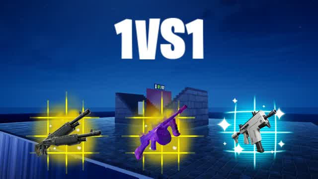 1VS1 with many weapons!! — Fortnite Creative map cover art