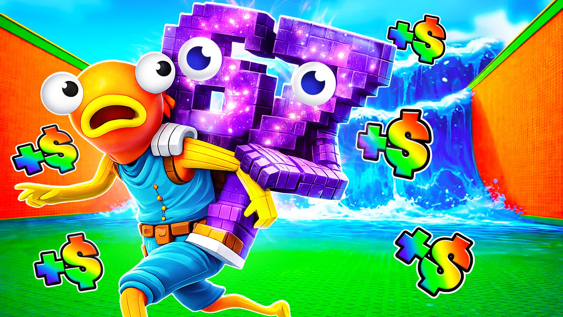 Tsunami Vs Brainrots [Escape] — Fortnite Creative map