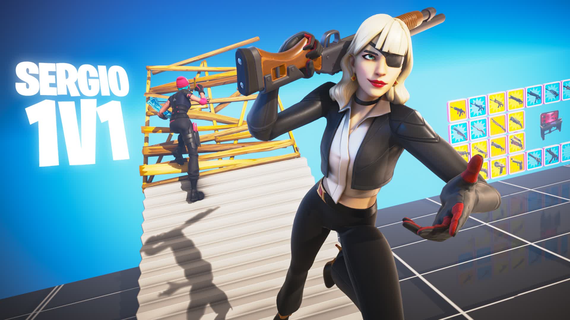 SERGIO 1V1 BUILD FIGHT (200 PUMPS) — Fortnite Creative map