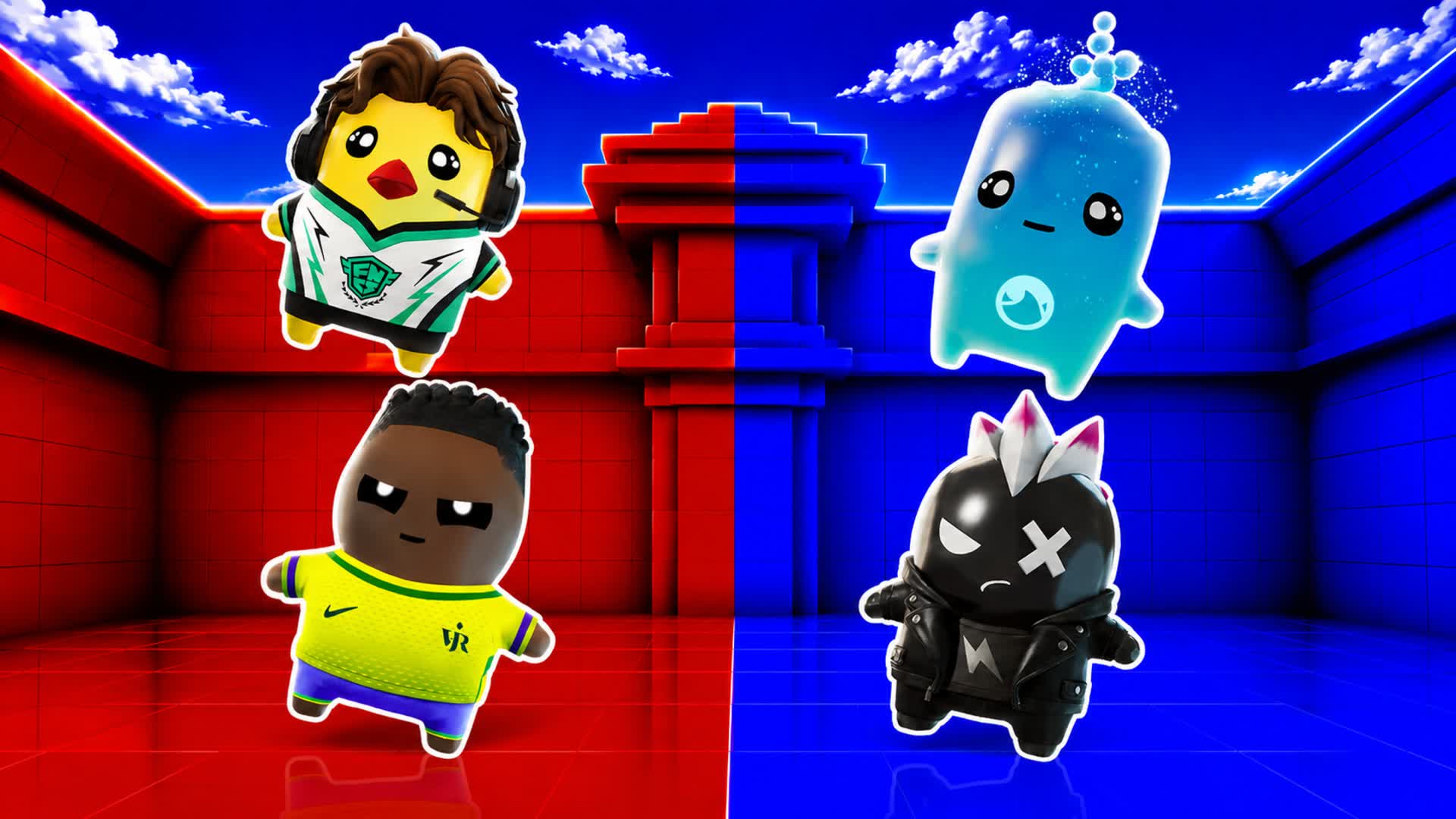 RED VS BLUE 🔴🔵 ULTRA RARE! — Fortnite Creative map