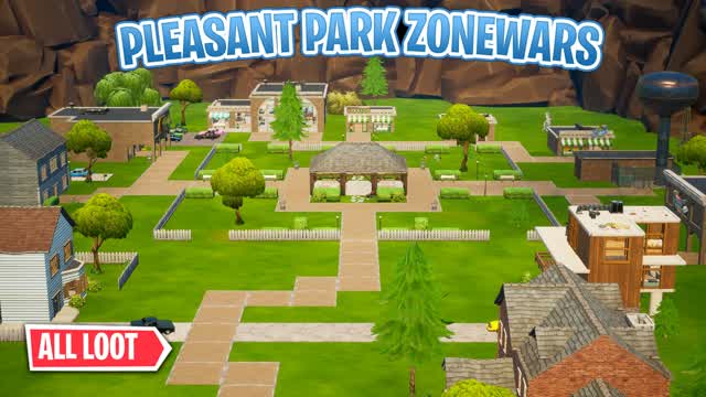 PLEASANT PARK ZONE WARS — Fortnite Creative map cover art