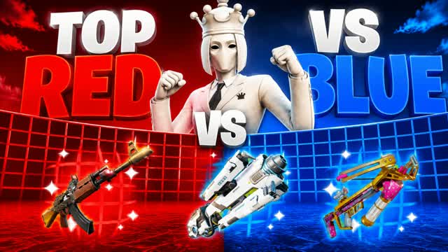 TOP SUPER RED VS BLUE — Fortnite Creative map