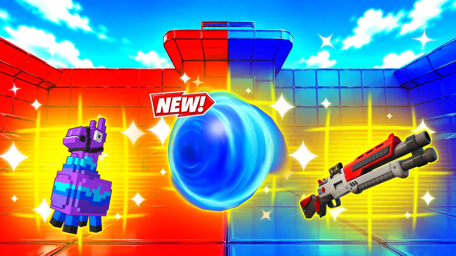 RED VS BLUE STEP AHEAD 🔴🔵 — Fortnite Creative map
