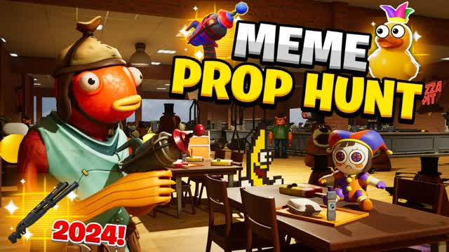 MEME PROP HUNT 😂 — Fortnite Creative map cover art