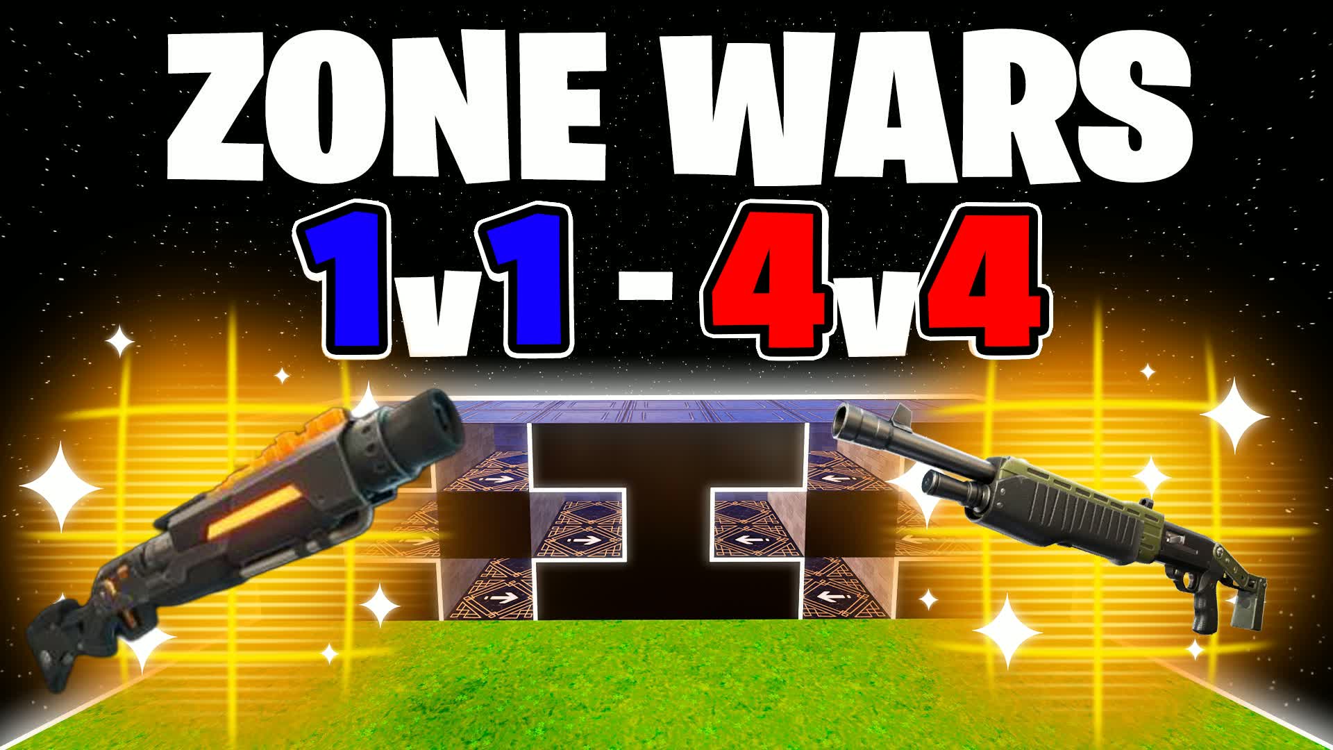 PRO ZONE WARS (1V1 TO 4V4) โ Fortnite Creative map