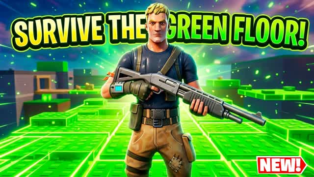 Survive The Green Floor — Fortnite Creative map