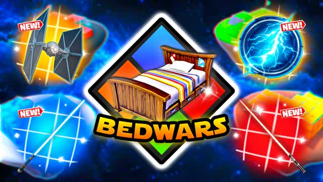Galactic Bed Wars — Fortnite Creative map cover art