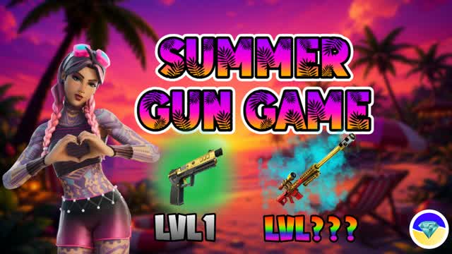 🏝️Summertime Gun Game☀️ — Fortnite Creative map cover art