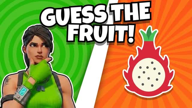 Guess The Fruit 🤔 — Fortnite Creative map cover art