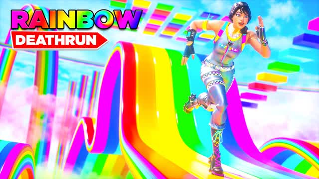 Rainbow Run OBBY 🌈 — Fortnite Creative map
