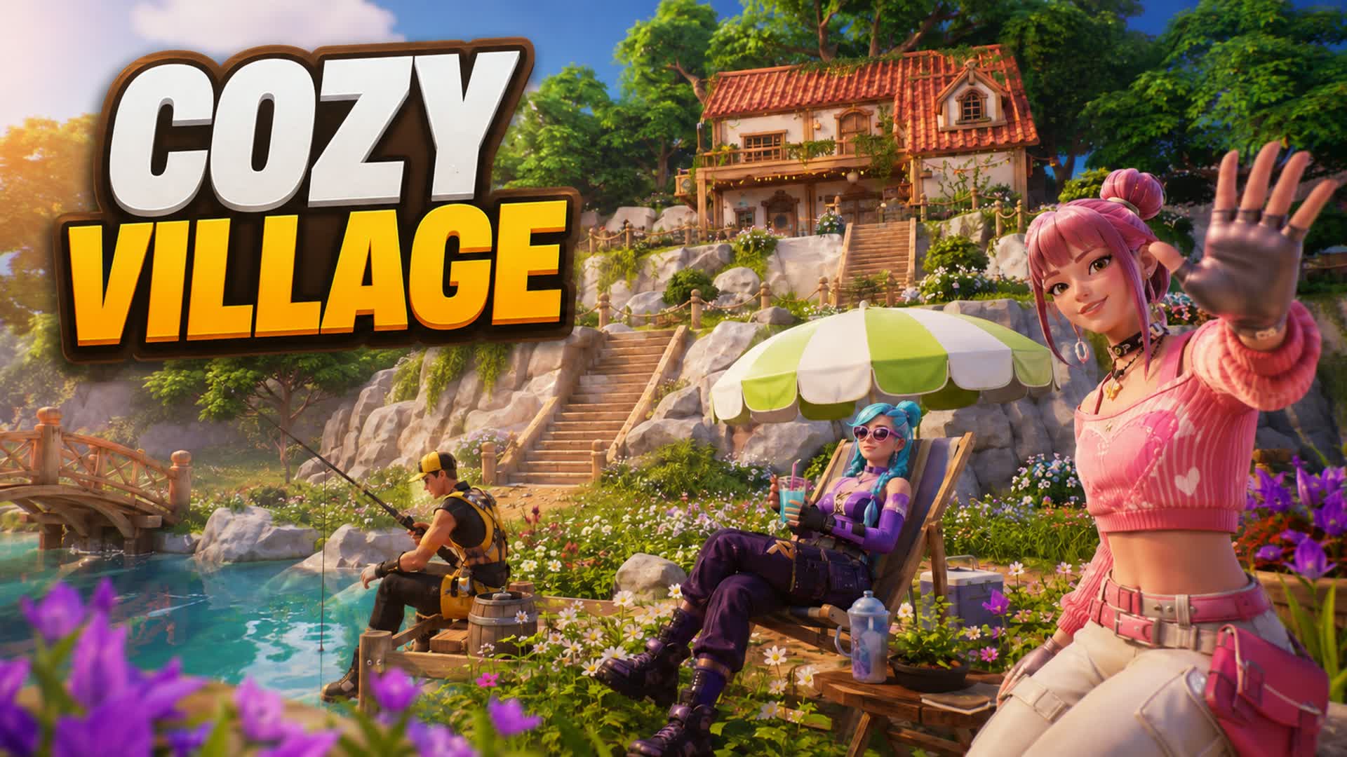Cozy Village 🏝 — Fortnite Creative map
