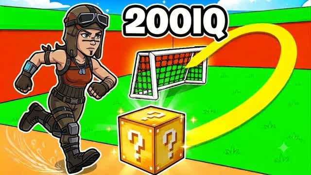 Kick a Lucky Block 200iq — Fortnite Creative map cover art