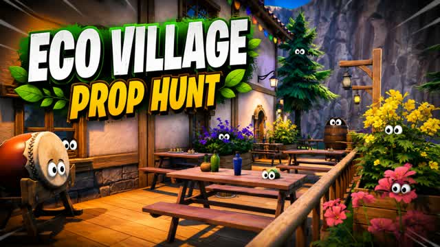 Eco Village Prop Hunt 🌿 — Fortnite Creative map
