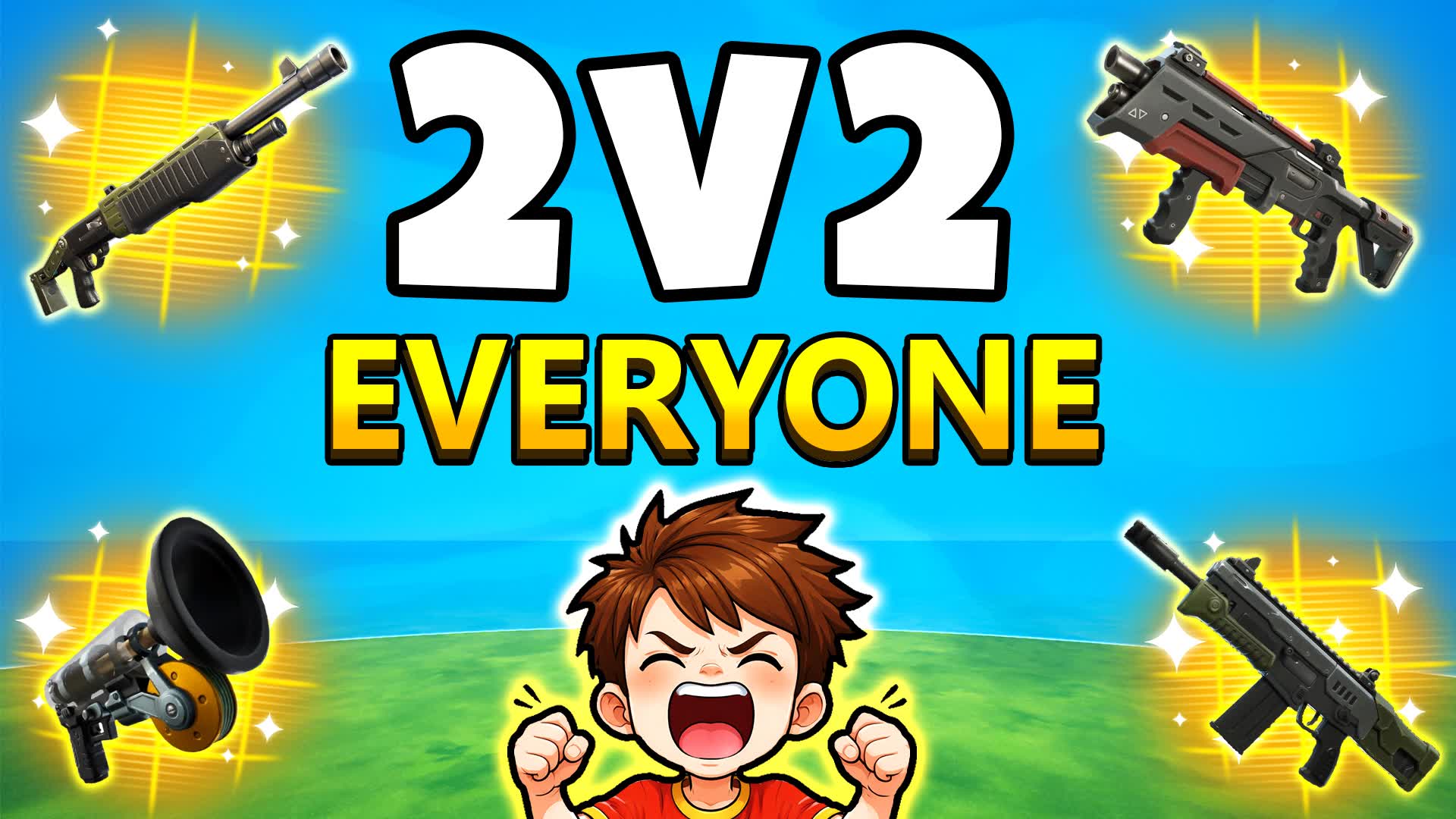 2V2 V EVERYONE — Fortnite Creative map