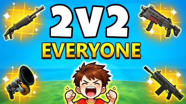 2V2 V EVERYONE — Fortnite Creative map cover art