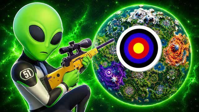 TRICKSHOT UNC 70+ 🎯 ALIEN AVAT 🔵 — Fortnite Creative map