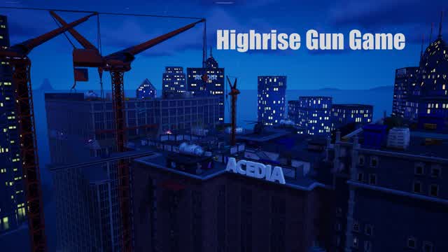 Highrise Gun Game — Fortnite Creative map cover art
