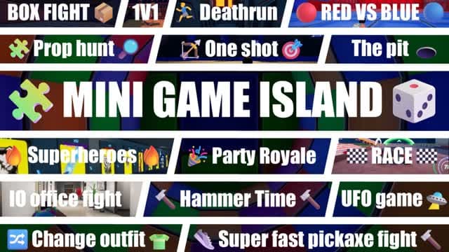 🧩Mini Game Island🎲 — Fortnite Creative map cover art