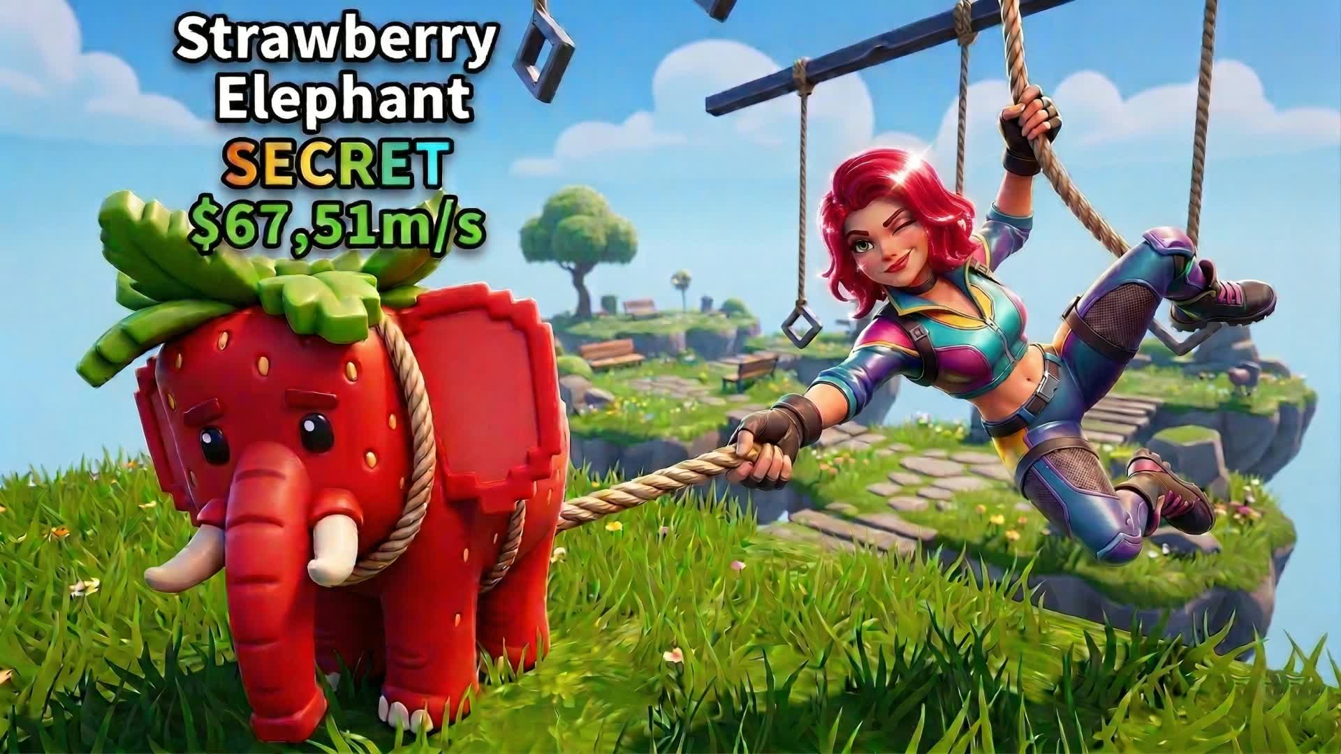 Swing For Brainrots Obby! — Fortnite Creative map