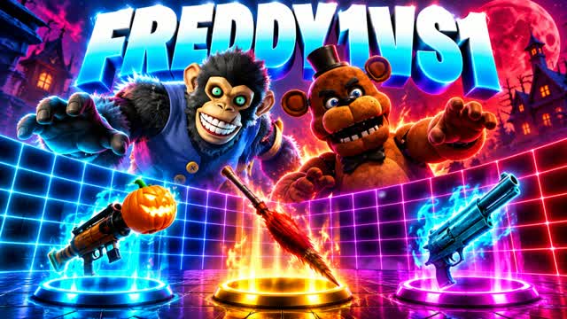 FREDDY 1V1 -NIGHTMARE  ALL GUNS & DRIVE — Fortnite Creative map