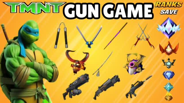 TMNT GUN GAME — Fortnite Creative map cover art