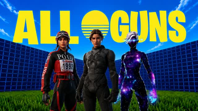 ALL GUNS HOT INSANE — Fortnite Creative map cover art