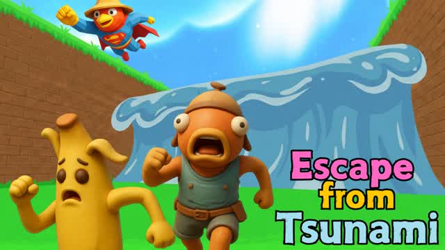 Escape from Tsunami — Fortnite Creative map