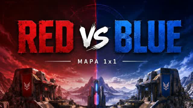 1x1  Red 🔴 VS Blue 🔵 — Fortnite Creative map