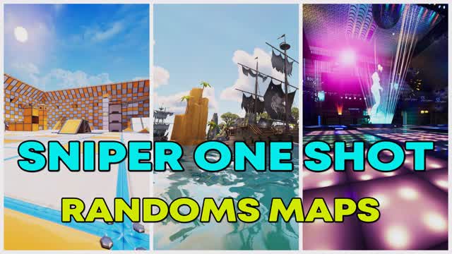 SNIPER ONE SHOT 4 MAPS RANDOMS — Fortnite Creative map