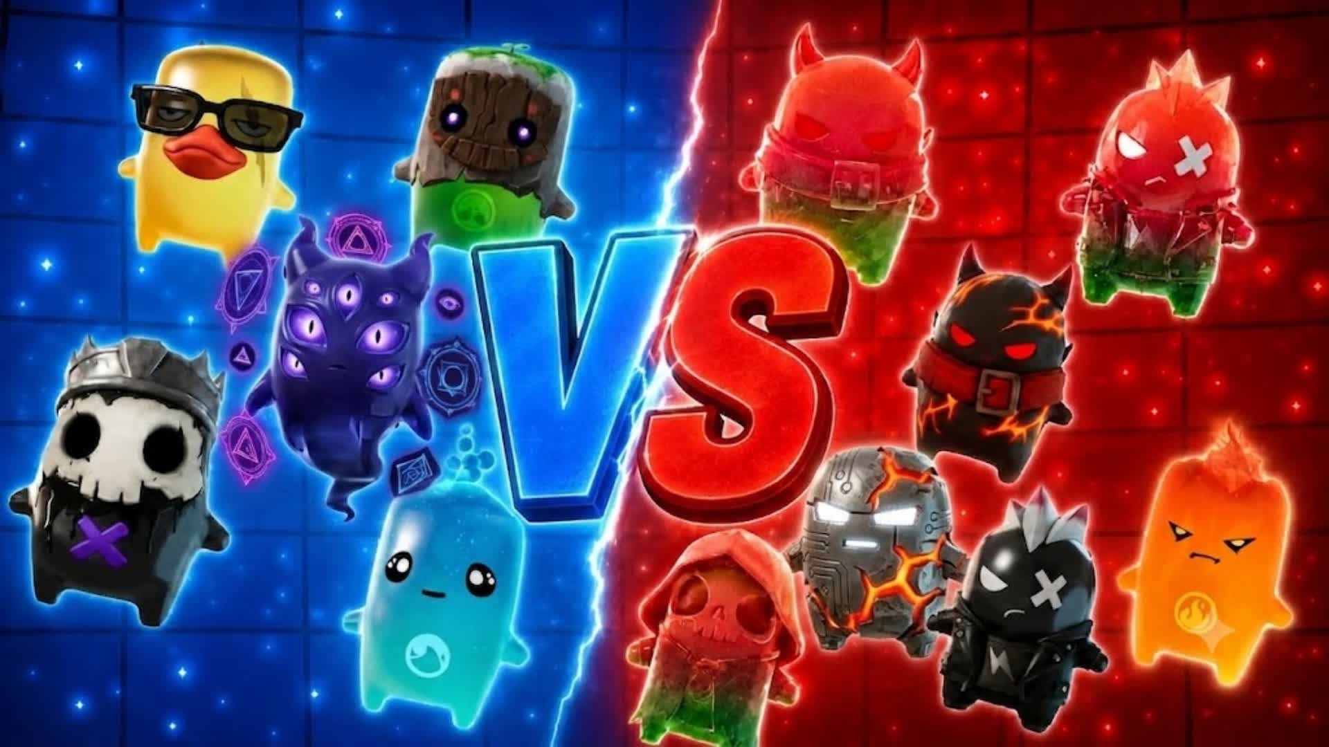 MEGA UNC RED VS BLUE SUPER — Fortnite Creative map