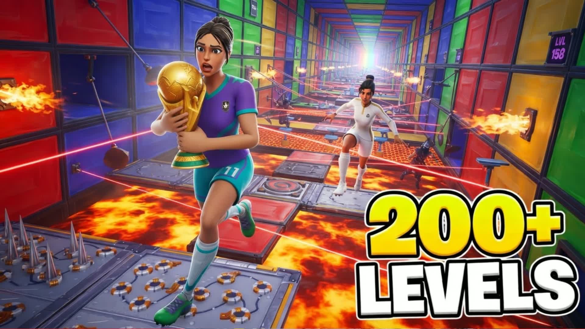 ⚽ 200+ WORLD CUP DEATHRUN 🏆 — Fortnite Creative map