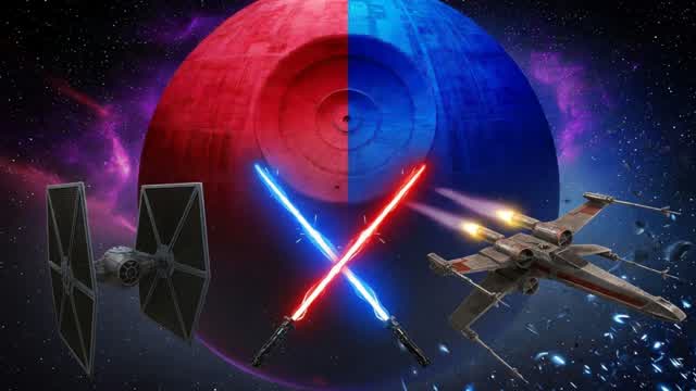 CRAZY STAR WARS RED VS BLUE RVB — Fortnite Creative map cover art